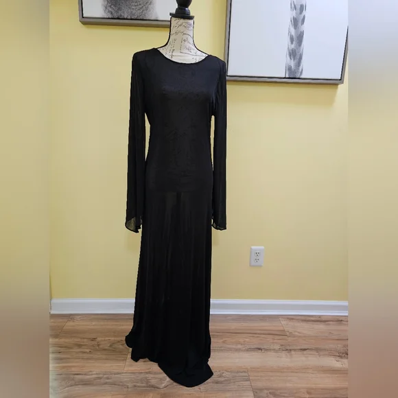 NEW ZARA FLUID OPEN BACK DRESS - Picture 2 of 11